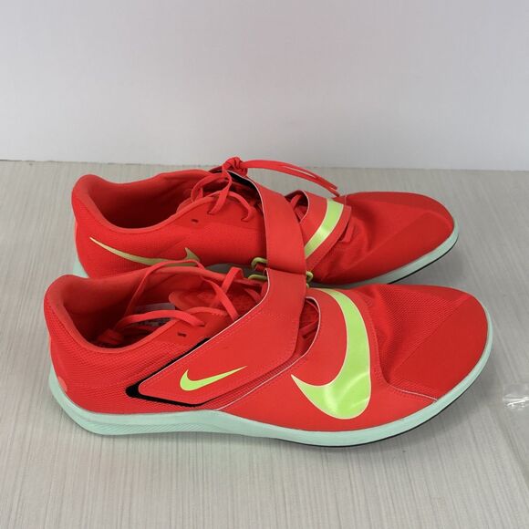 Nike Zoom Rival Bright Crimson Lime Blast Track Spikes Men's Size 13 DR2756-600 - Picture 6 of 9